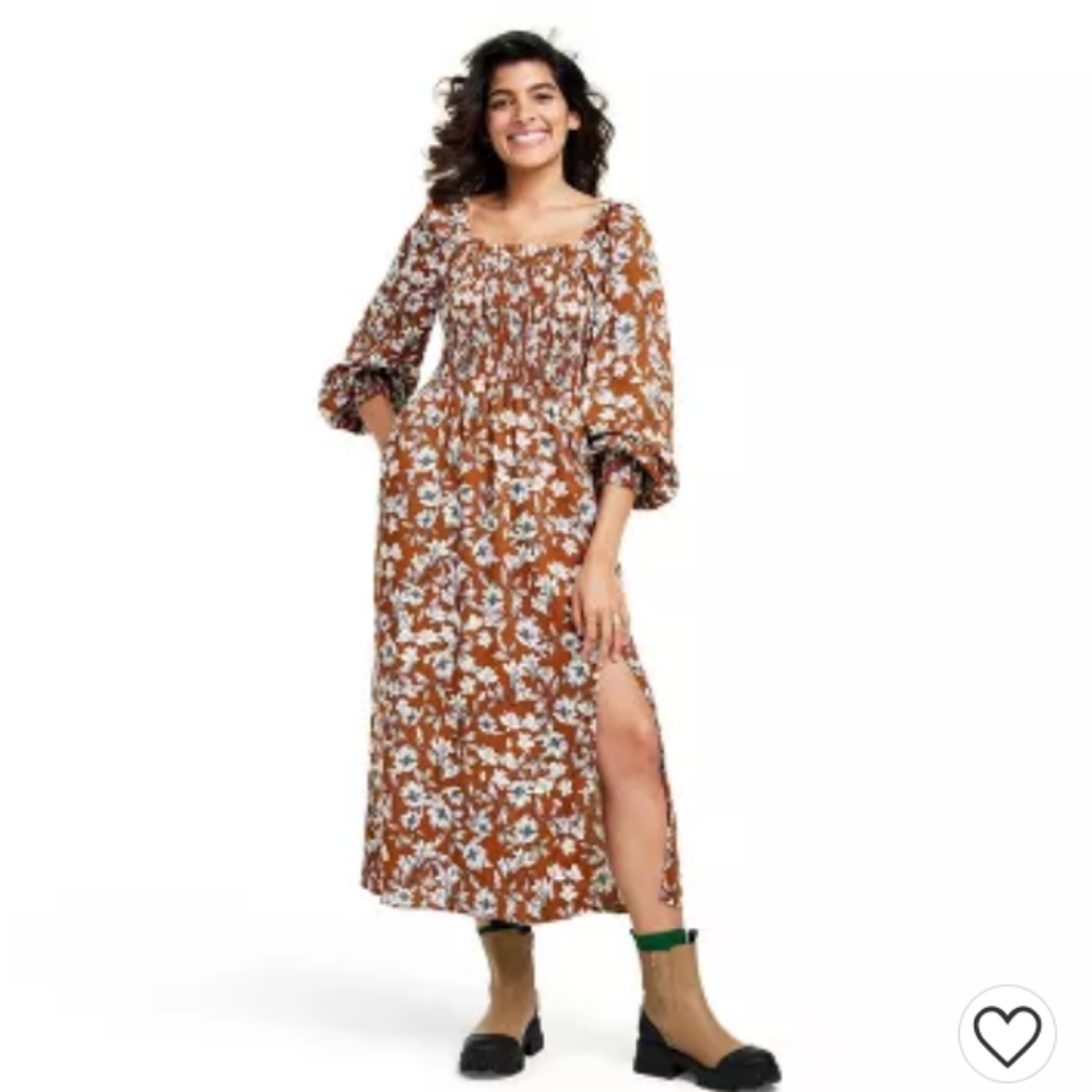 La Ligne floral midi dress